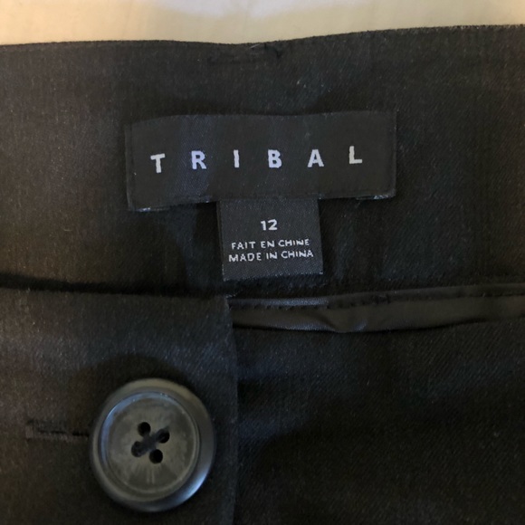 Ladies Black Straight Leg Dress Pants Size 12 - Picture 2 of 4